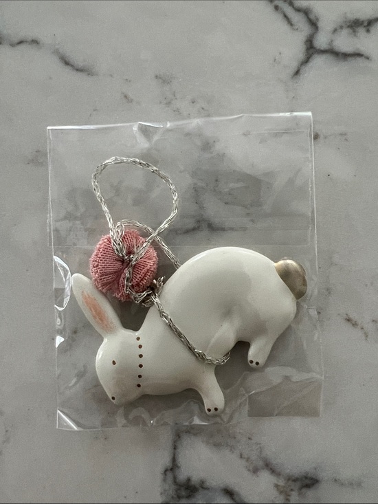 Maileg Other - White Maileg Bunny Ornament